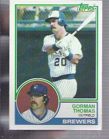 1983 Topps #10 Gorman Thomas