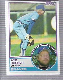 1983 Topps #50 Bob Horner UER