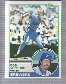 1983 Topps #62 Bob McClure