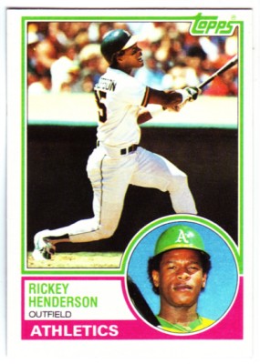 1983 Topps #180 Rickey Henderson