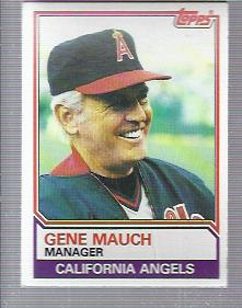 1983 Topps #276 Gene Mauch MG