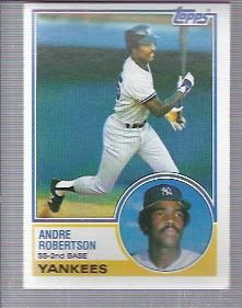 1983 Topps #281 Andre Robertson
