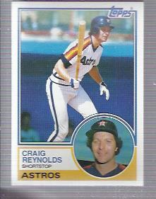 1983 Topps #328 Craig Reynolds