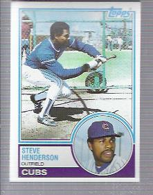 1983 Topps #335 Steve Henderson