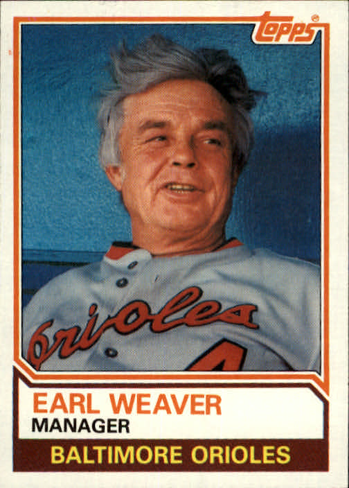 1983 Topps #426 Earl Weaver MG