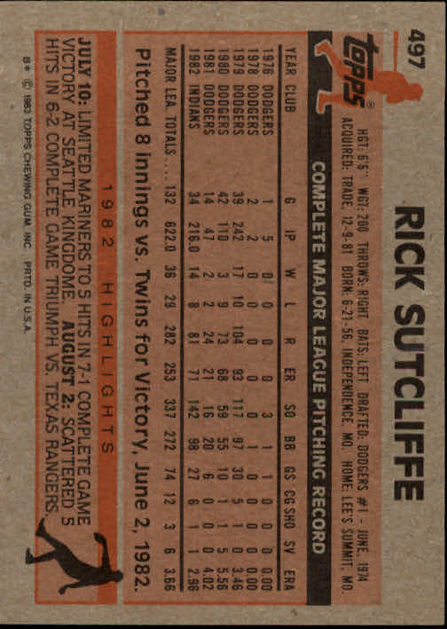 A6485- 1983 Topps Baseball Cards 401-600 +Rookies -You Pick- 15+ FREE US SHIP - Picture 161 of 331