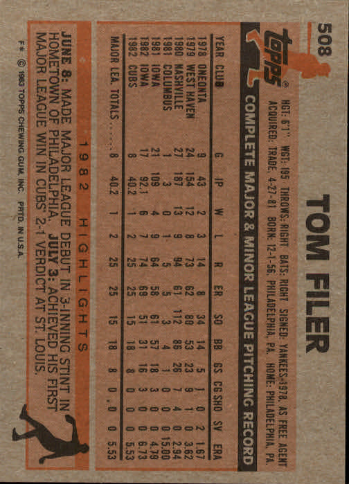 A6485- 1983 Topps Baseball Cards 401-600 +Rookies -You Pick- 15+ FREE US SHIP - Picture 175 of 331