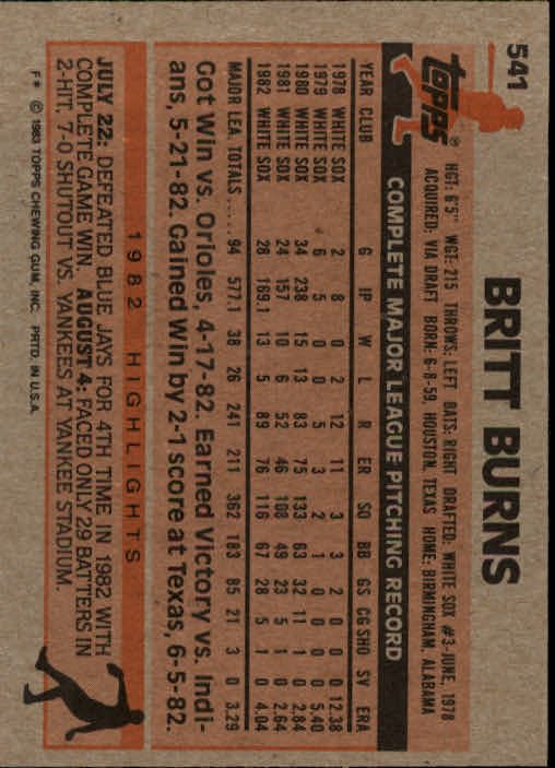 A6485- 1983 Topps Baseball Cards 401-600 +Rookies -You Pick- 15+ FREE US SHIP - Picture 229 of 331