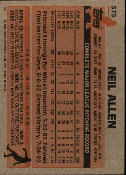 A6485- 1983 Topps Baseball Cards 401-600 +Rookies -You Pick- 15+ FREE US SHIP - Picture 291 of 331