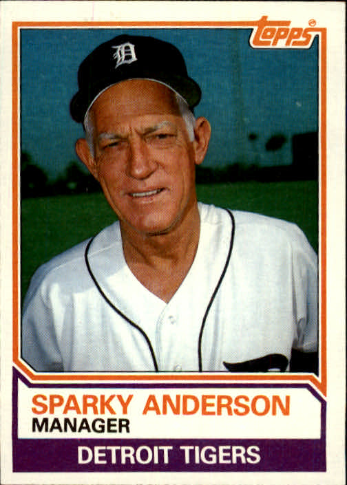 1983 Topps #666 Sparky Anderson MG