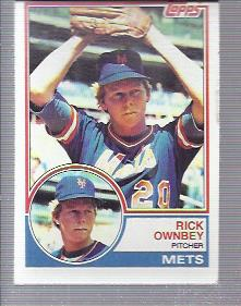 1983 Topps #739 Rick Ownbey