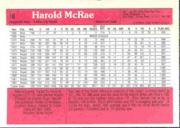 1983 Donruss Action All-Stars #16 Hal McRae back image