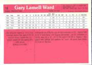 1983 Donruss Action All-Stars #18 Gary Ward back image