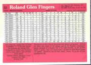 1983 Donruss Action All-Stars #33 Rollie Fingers back image