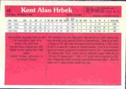 1983 Donruss Action All-Stars #49 Kent Hrbek back image