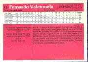 1983 Donruss Action All-Stars #53 Fernando Valenzuela back image