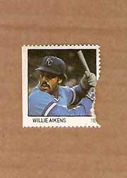 1983 Fleer Stamps #1 Willie Aikens
