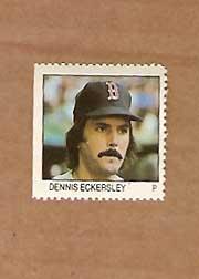 1983 Fleer Stamps #58 Dennis Eckersley