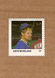 1983 Fleer Stamps #130 Keith Moreland