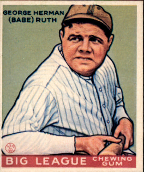 1983 Galasso '33 Goudey Reprint #181 Babe Ruth
