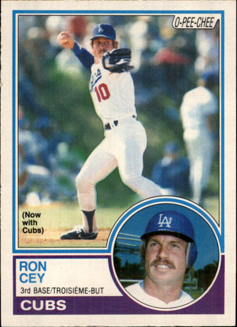 1983 O-Pee-Chee #15 Ron Cey/Now with Cubs