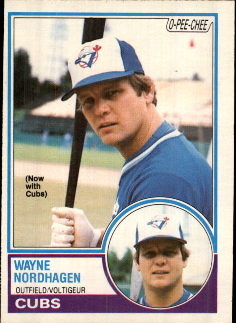1983 O-Pee-Chee #47 Wayne Nordhagen/Now with Cubs