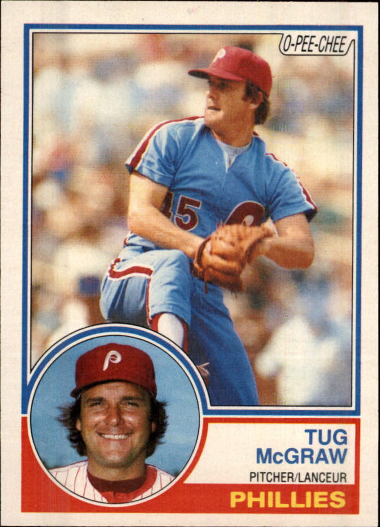 Tug McGraw autographed baseball card (Philadelphia Phillies 67) 1979 Topps  #345