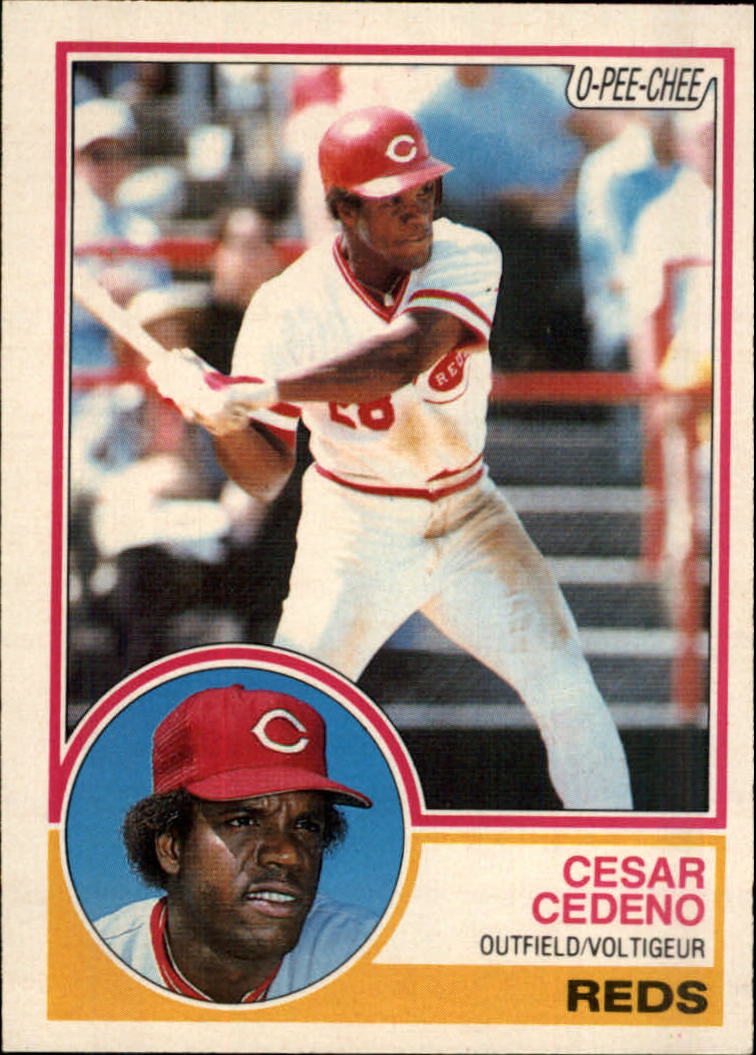 Cesar Cedeno autographed baseball card (Houston Astros) 1980