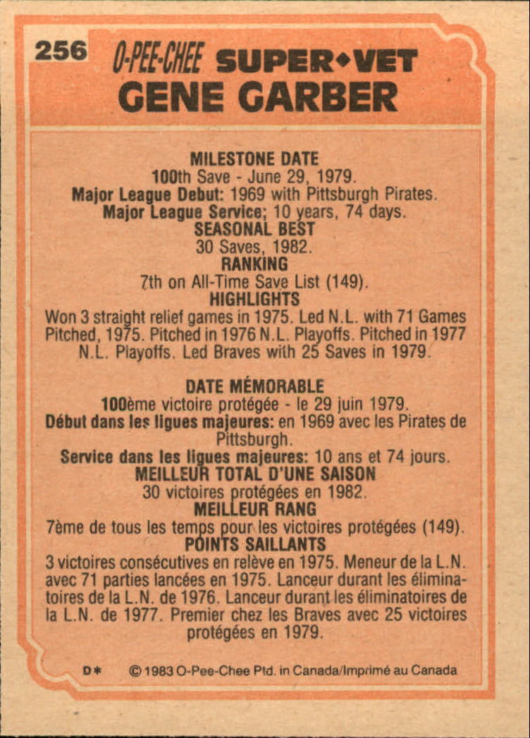 B2129- 1983 O-Pee-Chee BB Cards 201-396 +Rookies -You Pick- 15+ FREE US SHIP - Picture 93 of 311