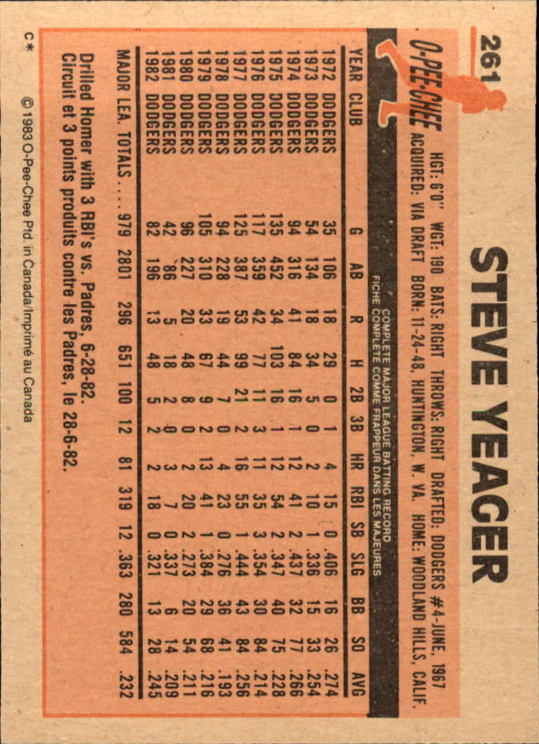 B2129- 1983 O-Pee-Chee BB Cards 201-396 +Rookies -You Pick- 15+ FREE US SHIP - Picture 101 of 311
