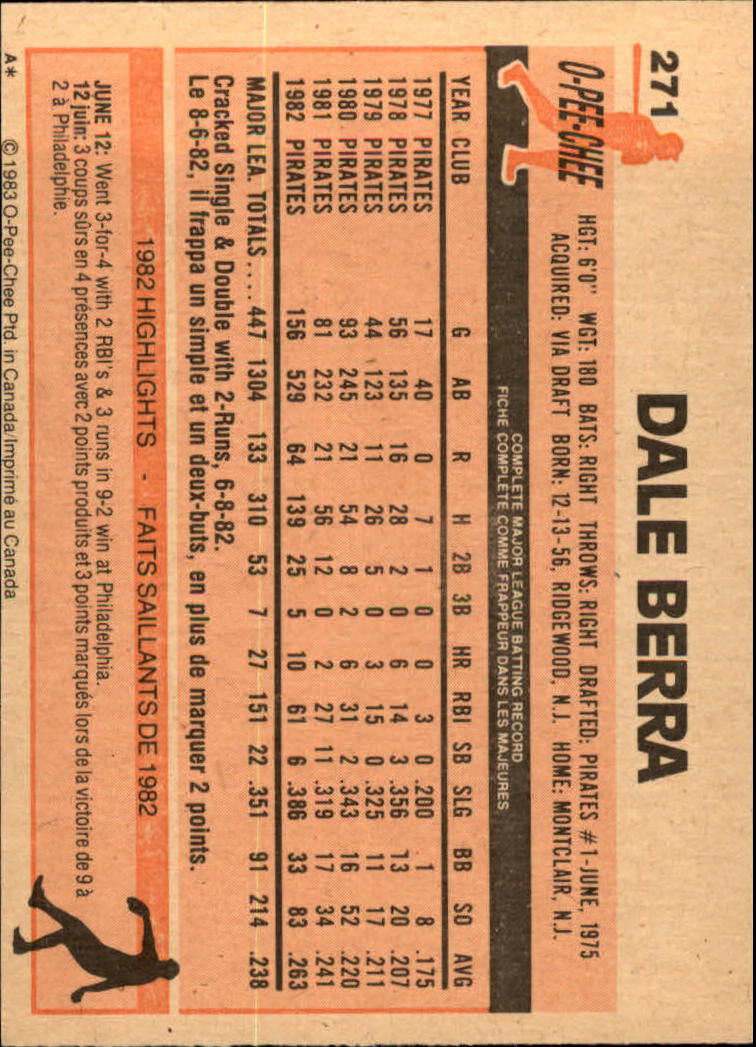 B2129- 1983 O-Pee-Chee BB Cards 201-396 +Rookies -You Pick- 15+ FREE US SHIP - Picture 117 of 311