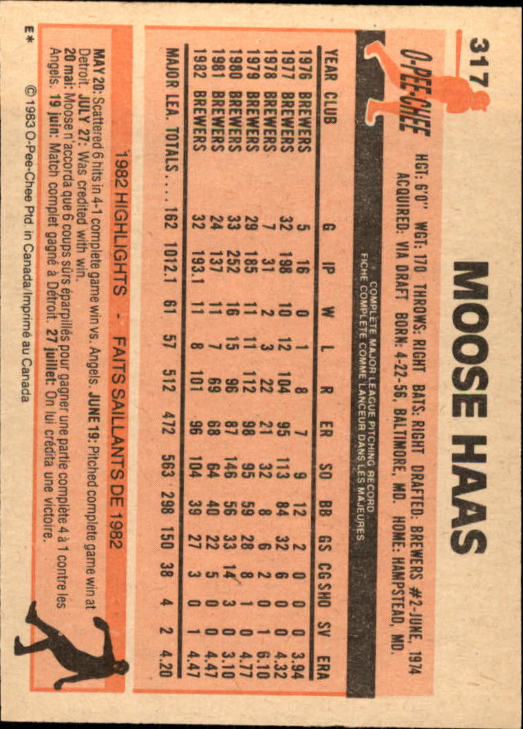 B2129- 1983 O-Pee-Chee BB Cards 201-396 +Rookies -You Pick- 15+ FREE US SHIP - Picture 191 of 311