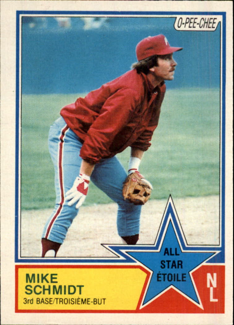 1983 O-Pee-Chee #342 Mike Schmidt AS