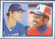 1983 Topps Stickers #206 Dale Murphy and/Al Oliver