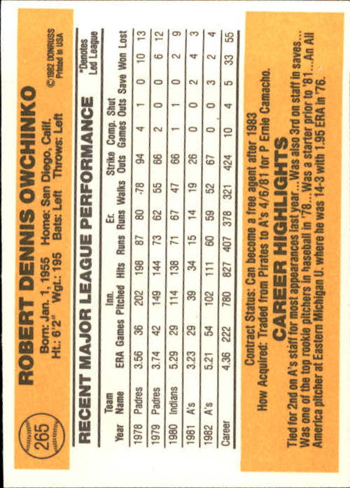 A6279- 1983 Donruss Baseball #s 250-498 +Rookies -You Pick- 15+ FREE US SHIP - Picture 31 of 452