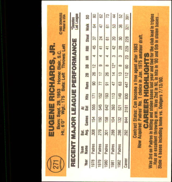 A6279- 1983 Donruss Baseball #s 250-498 +Rookies -You Pick- 15+ FREE US SHIP - Picture 43 of 452