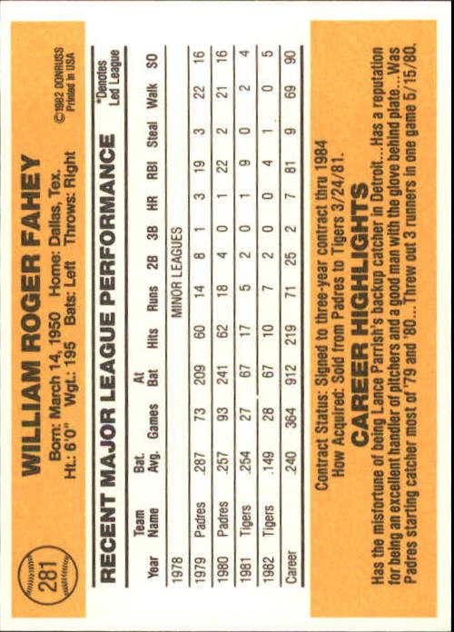 A6279- 1983 Donruss Baseball #s 250-498 +Rookies -You Pick- 15+ FREE US SHIP - Picture 60 of 452