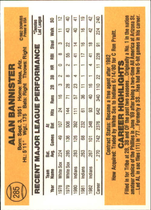 A6279- 1983 Donruss Baseball #s 250-498 +Rookies -You Pick- 15+ FREE US SHIP - Picture 68 of 452