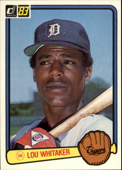  1982 Fleer Baseball #284 Lou Whitaker Detroit Tigers