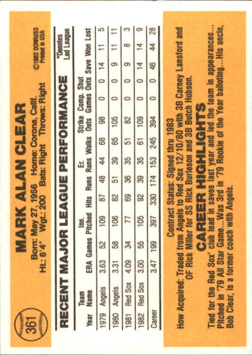 A6279- 1983 Donruss Baseball #s 250-498 +Rookies -You Pick- 15+ FREE US SHIP - Picture 204 of 452