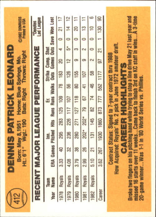 A6279- 1983 Donruss Baseball #s 250-498 +Rookies -You Pick- 15+ FREE US SHIP - Picture 298 of 452