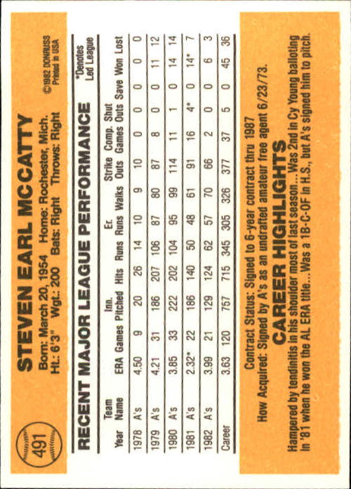 A6279- 1983 Donruss Baseball #s 250-498 +Rookies -You Pick- 15+ FREE US SHIP - Picture 438 of 452