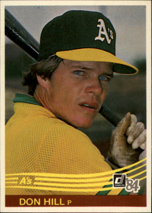 1984 Donruss #96 Donnie Hill UER/Listed as P,/should be 2B