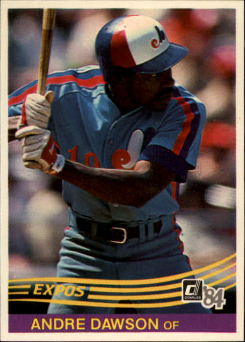 1984 Donruss #97 Andre Dawson UER/Wrong middle name,/should be Nolan