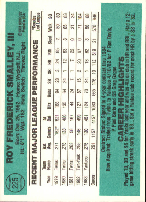 A0070- 1984 Donruss BB 223-472 APPROXIMATE GRADE -You Pick- 15+ FREE US SHIP