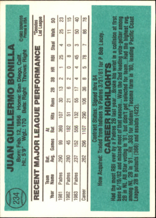 A0070- 1984 Donruss BB 223-472 APPROXIMATE GRADE -You Pick- 15+ FREE US SHIP