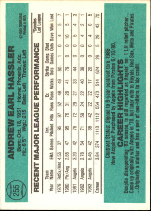 A0070- 1984 Donruss BB 223-472 APPROXIMATE GRADE -You Pick- 15+ FREE US SHIP