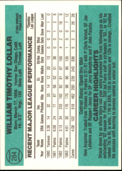 A0070- 1984 Donruss BB 223-472 APPROXIMATE GRADE -You Pick- 15+ FREE US SHIP