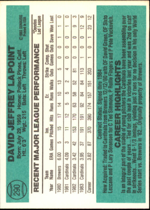 A0070- 1984 Donruss BB 223-472 APPROXIMATE GRADE -You Pick- 15+ FREE US SHIP