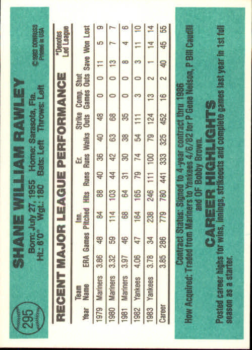 A0070- 1984 Donruss BB 223-472 APPROXIMATE GRADE -You Pick- 15+ FREE US SHIP